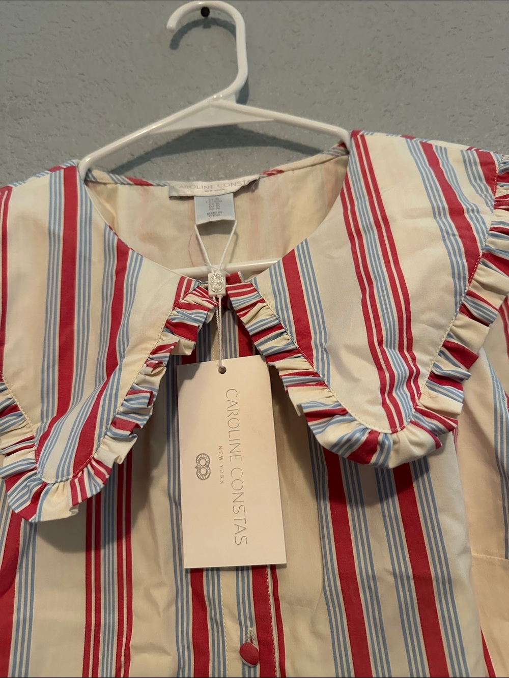 New Caroline Constas French Striped Maxi Dress - Picture 4 of 7